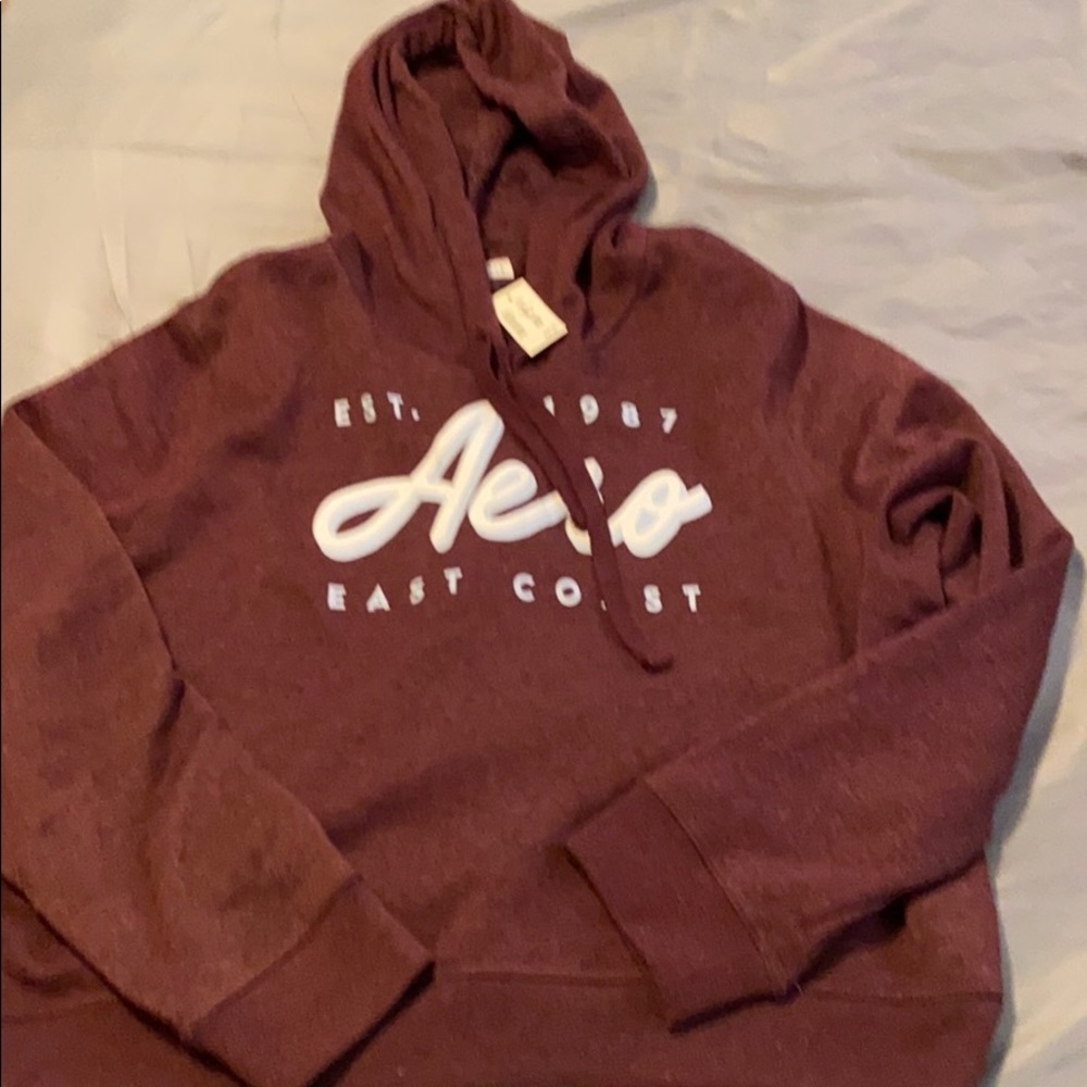 Aeropostale Dark Red Hoodie. NWT 2x